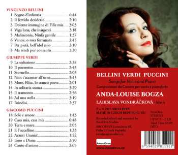 CD Giacomo Puccini: Songs For Voice And Piano