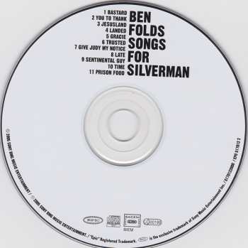CD Ben Folds: Songs For Silverman
