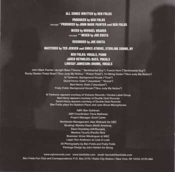 CD Ben Folds: Songs For Silverman