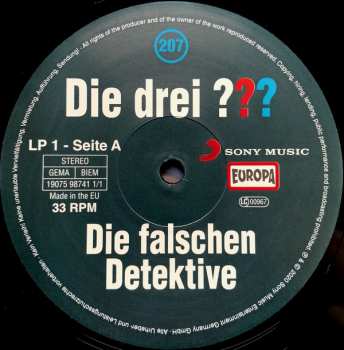 2LP Ben Nevis: Die Drei ??? 207 - Die Falschen Detektive LTD