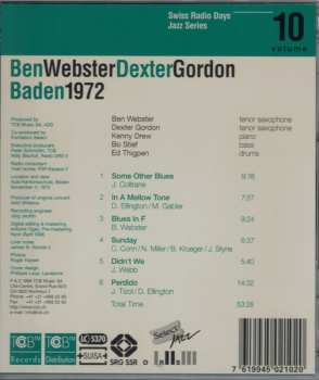 CD Ben Webster: Baden 1972