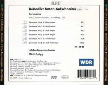 CD L'Orfeo Barockorchester: Serenades