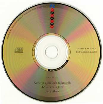 CD Bengt Hallberg: Äventyr I Jazz Och Folkmusik / Adventures In Jazz And Folklore
