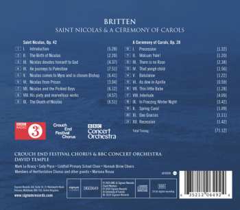 CD Benjamin Britten: Saint Nicolas & A Ceremony Of Carols