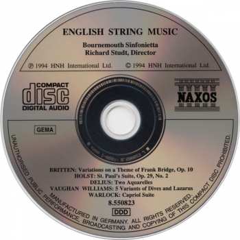CD Ralph Vaughan Williams: English String Music