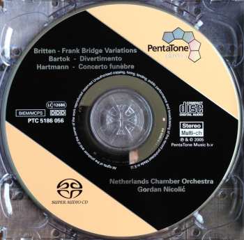 SACD Béla Bartók: Frank Bridge Variations / Divertimento / Concerto Funèbre