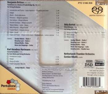 SACD Béla Bartók: Frank Bridge Variations / Divertimento / Concerto Funèbre