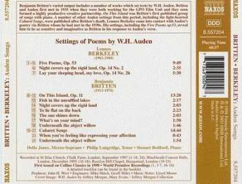 CD Benjamin Britten: Auden Songs 