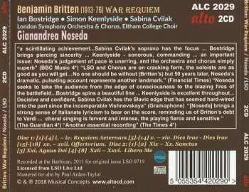 2CD The London Symphony Orchestra: War Requiem