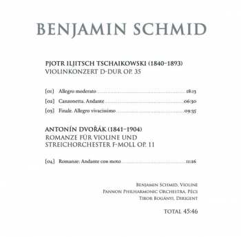 CD Antonín Dvořák: Violinkonzert; Romance
