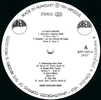LP Benkó Dixieland Band: La Fiesta Grande