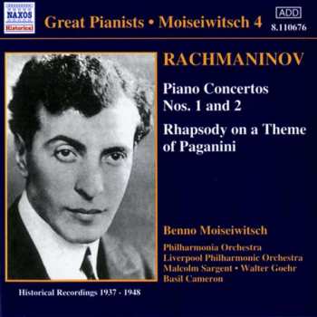 Album Sergei Vasilyevich Rachmaninoff: Moiseiwitsch 4 (Historical Recordings 1937-1948)