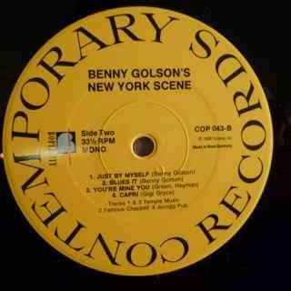 LP Benny Golson: Benny Golson's New York Scene