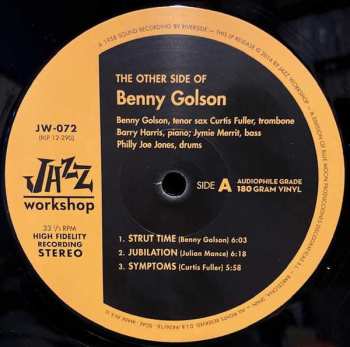 LP Benny Golson: The Other Side Of Benny Golson LTD