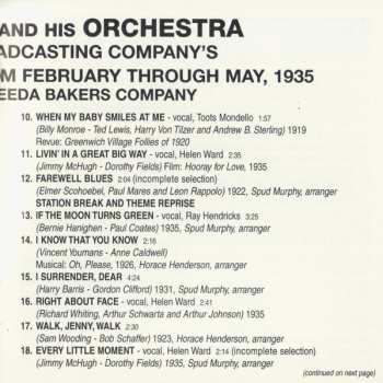 CD Benny Goodman And His Orchestra: 1935 From The Famous "Let's Dance" Broadcasts