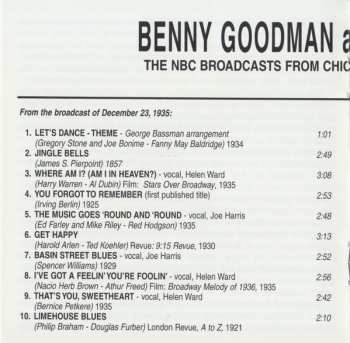 CD Benny Goodman And His Orchestra: The NBC Broadcasts From Chicago's Congress Hotel, 1935 - 1936 Volume One
