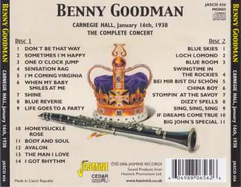 2CD Benny Goodman: Carnegie Hall, January 16th, 1938 - The Complete Concert