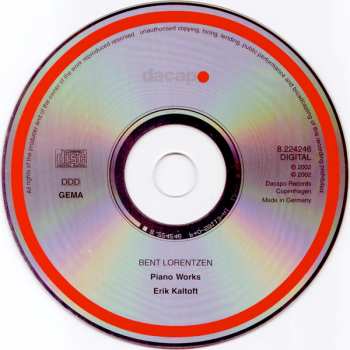 CD Bent Lorentzen: Piano Works