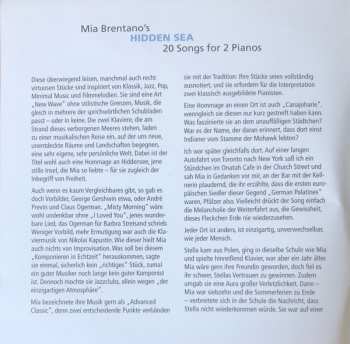 CD Benyamin Nuss: Mia Brentano's Hidden Sea (20 Songs For 2 Pianos)
