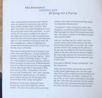CD Benyamin Nuss: Mia Brentano's Hidden Sea (20 Songs For 2 Pianos)