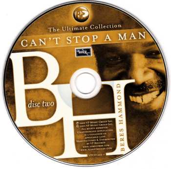 2CD Beres Hammond: Can't Stop A Man: The Ultimate Collection