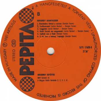 LP Bergendy: Aranyalbum