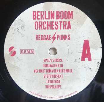 LP Berlin Boom Orchestra: Reggae Punks