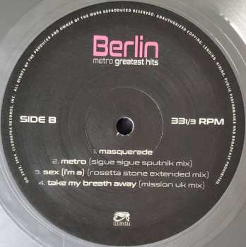 LP Berlin: Metro Greatest Hits LTD | CLR