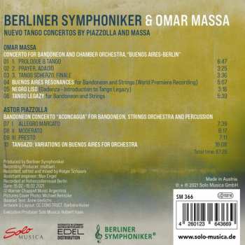 CD Berliner Symphoniker: Nuevo Tango Concerto By Piazzolla And Massa