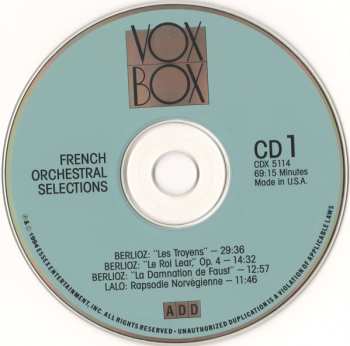 2CD Hector Berlioz: French Orchestral Selections
