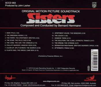 CD Bernard Herrmann: Sisters - Original Motion Picture Soundtrack