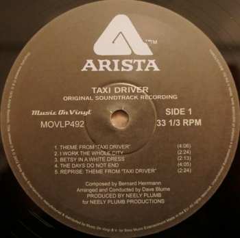 LP Bernard Herrmann: Taxi Driver (Original Soundtrack Recording)