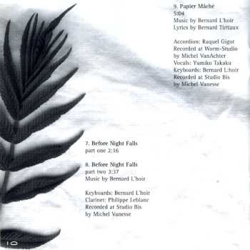 CD Bernard L'Hoir: Leaving The World Behind