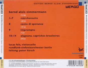 CD Bernd Alois Zimmermann: Märchensuite, Canto di Speranza, Impromptu, Alagoana. Caprichos Brasileiros