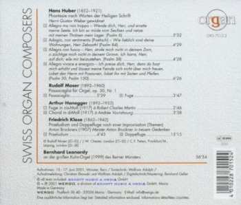 CD Bernhard Leonardy: Schweizer Orgelmusik