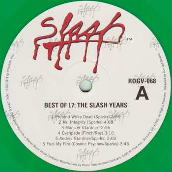 LP L7: Best Of The Slash Years LTD | NUM | CLR
