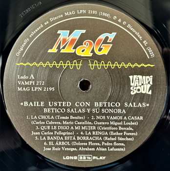 LP Betico Salas Y Su Sonora: Baile Ud. Con...