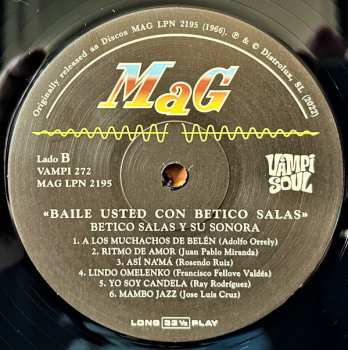 LP Betico Salas Y Su Sonora: Baile Ud. Con...