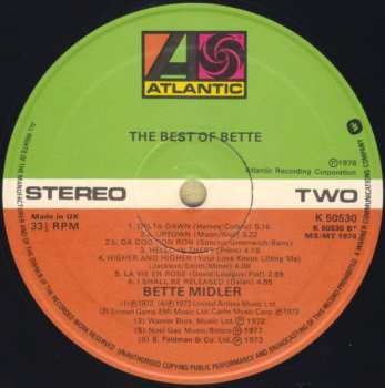 LP Bette Midler: The Best Of Bette