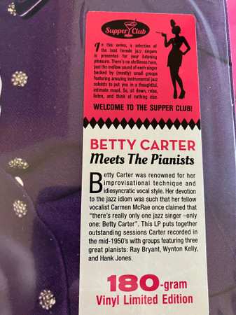 LP Betty Carter: Meets The Pianists LTD | NUM