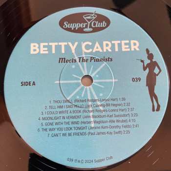 LP Betty Carter: Meets The Pianists LTD | NUM