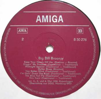 LP Big Bill Broonzy: Big Bill Broonzy