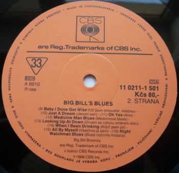 LP Big Bill Broonzy: Big Bill's Blues