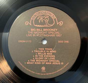 LP Big Bill Broonzy: The Midnight Special: Live In Nottingham 1957