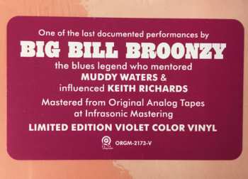 LP Big Bill Broonzy: The Midnight Special: Live In Nottingham 1957 LTD | CLR