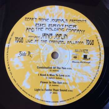 2LP Big Brother & The Holding Company: Live At The Carousel Ballroom 1968