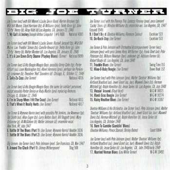 CD Big Joe Turner: My Gal's A Jockey 1946-1950