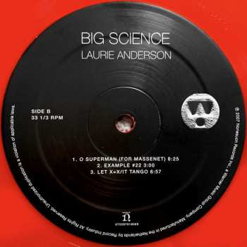 LP Laurie Anderson: Big Science CLR