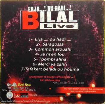 CD Cheb Bilal: Bilal Live