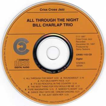 CD Bill Charlap Trio: All Through The Night